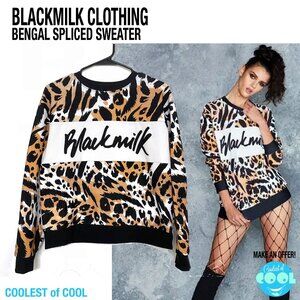 Black Milk Clothing Bengal Spliced Sweater women's extra small made in Australia